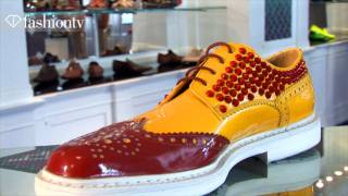 Cesare Paciotti Shoe Presentation  Milan Mens Fashion Week Spring 2012  FashionTV  FTVcom [upl. by Notwal]