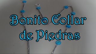 Bonito collar de piedrasbisuteria paso a paso [upl. by Brubaker577]