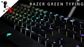 5 minutes of fast typing on Razer Green Switches clicky [upl. by Leahcin]