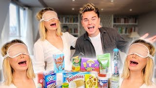 BLINDFOLDED TASTE TEST ft TOFF Georgia Toffolo [upl. by Branen]