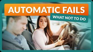 Automatic Fails on the Driving Test  DO NOT DO THIS [upl. by Launam]