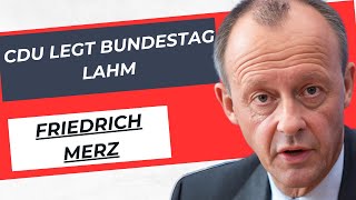 Die CDU blockiert den Bundestag – Es werden keine Tagesordnungen mehr genehmigt [upl. by Ariom604]