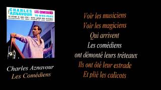 CHARLES AZNAVOUR LES COMEDIENS [upl. by Sheley]