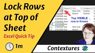 Lock Top of Sheet in Excel 2007 [upl. by Marchelle21]