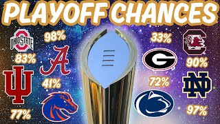 College Football Playoff Chances UPDATED for Champ Week [upl. by Matejka]