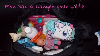 Mon sac a langer de Bébé pour lété [upl. by Elfrida]