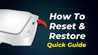 Hp Deskjet 2700e 2752e 2710e Printer How To Reset amp Restore 2024 Step By Step Guide [upl. by Reywas]