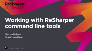 Working with ReSharper Command Line Tools [upl. by Baudin]