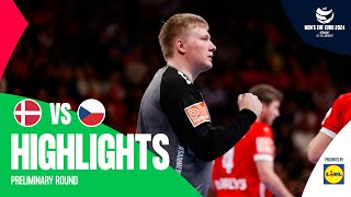 Nielsen helps Denmark overcome a slow start  Denmark vs Czechia  Highlights  Mens EHF EURO 2024 [upl. by Pollerd]