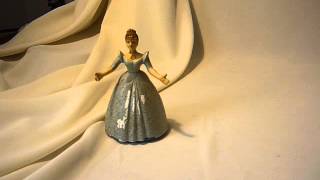 VINTAGE WIND UP MECHANICAL BALLROOM DANCING CRINOLINE LADY DOLL [upl. by Goldston]