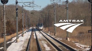 Amtrak Northeast Corridor Rearview Ride  Boston MA to New London CT [upl. by Pettifer186]