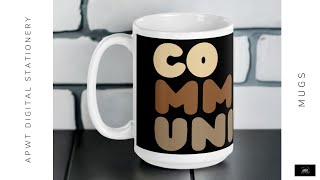 Statement Mugs  Community Mug housewares gifts community mugs cups home message statement [upl. by Ulphia]