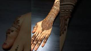 Back side simple mehndi design YouTube short video [upl. by Worthy]