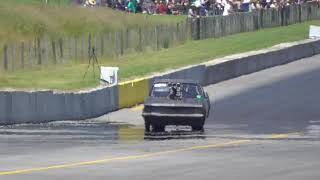 holden ute into the gravel at masterton motorplex NZ [upl. by Atirhs905]