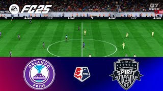 FC 25 Orlando Pride vs Washington Spirit  Nov 23 2024  NWSL  PS5 Gameplay [upl. by Eeliak]