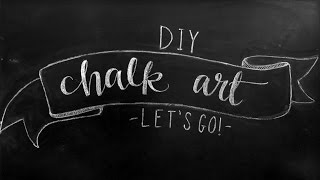 Chalkboard Art Lettering Tutorial  DIY Chalkboard Design Tips [upl. by Mihar]