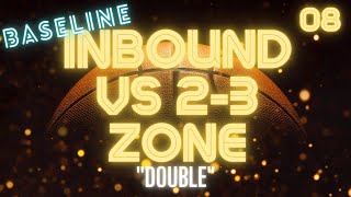 Inbound Play quotDoublequot vs 23 Zone Defense [upl. by Lanna]