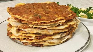 Tavada Lahmacun Nasıl Yapılır  Ev Yapımı Lahmacun Tarifi [upl. by Lovering575]