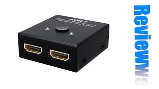 AUKEY Bidirectional 2112 HDMI Switcher amp Splitter Review [upl. by Iinden]