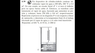 determine a la temperatura final b el trabajo efectuado por el vapor de agua [upl. by Berk441]