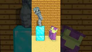 Noob v Silverfish v Shulker v Stray minecraft minecraftnoobvsprovsgod minecraftanimation [upl. by Saffier]