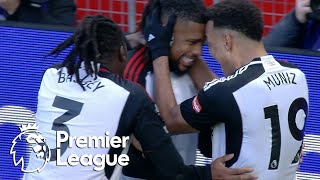 Alex Iwobi stuns Manchester United with 97thminute winner for Fulham  Premier League  NBC Sports [upl. by Ellinger]