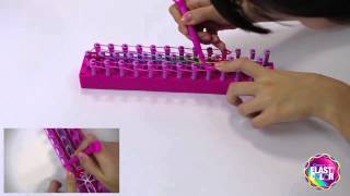 Zip Arcobaleno tutorial braccialetto multi colore Elasticolor [upl. by Also]