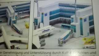 Episode 391 Herpa Scenix 518901 Munich Airport Terminal 2 Diorama Set [upl. by Alik]