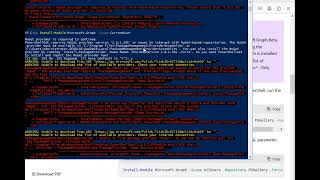 1 install module graph for o365 failed [upl. by Ynad739]