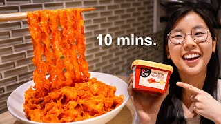 10Minute Gochujang Noodles 🔥 The VIRAL Korean spicy noodles [upl. by Abla49]