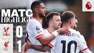 Diogo Jota Winner Highlights  Crystal Palace 01 Liverpool [upl. by Ahseral32]