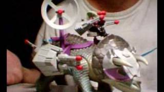 Dino Riders Triceratops Toy Review [upl. by Lorilee]