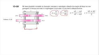 Exercício engrenagens  Trem planetário  1320 Elementos de Máquinas de Shiglay 8ªEd [upl. by Antrim]