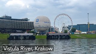 Vistula River Walk Krakow During The Day POLAND WALK 2023 4K HDR 30FPS [upl. by Alyar666]