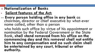 THE BANKS Nationalization Act 1974 [upl. by Nyladnor]