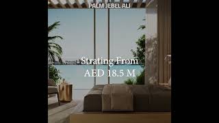 PALM JEBEL ALI  ULTRA LUXURY VILLAS  BEACHFRONT VILLAS [upl. by Nerok]