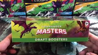 Commander Masters Draft Booster Box Full Opening  Unboxing Magic The Gathering MTG CMM EDH cEDH [upl. by Suravart442]