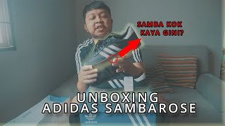 Unboxing and review Adidas Sambarose  INDONESIA [upl. by Mcmath]