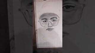 Our omg boy nimay❤️ 100 k view on omg song by niimay portrait charcoal 🧿 [upl. by Myrtle]