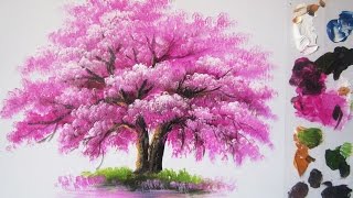 How to paint a tree in Acrylic lesson 6 [upl. by Abigail276]