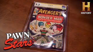 Pawn Stars Do America Rare Stan Lee Signed quotThe Avengersquot Comic Season 2 [upl. by Mariquilla438]