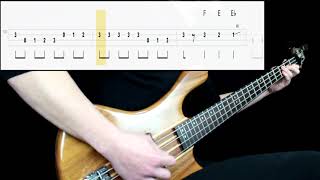 Deep Purple  Highway Star Bass Cover Play Along Tabs In Video [upl. by Lothario]