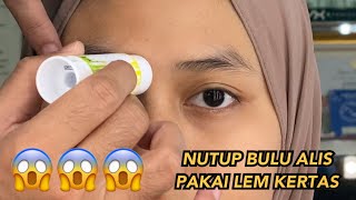 Tutorial Alis Pakai Lem Kertas Memang Bisa  MAKEUP TUTORIAL [upl. by Hutt795]