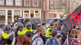 Police amp Squatters in Amsterdam  September 12 2021 1832 [upl. by Yelyr957]