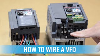 How to wire a VFD  variable frequency drive [upl. by Pelaga]