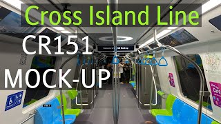 Tour CR151 Train MockUp  Cross Island Line CRL [upl. by Gerk301]