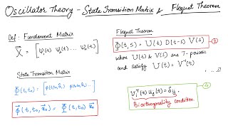 State Transition Matrix and Floquet Theorem PPV preliminaries  Oscillators 10  MMIC 15 [upl. by Imuya]