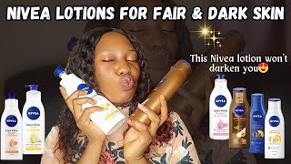 Nivea body lotions for dark skin vs fair skin  Nivea extra white  Nivea radiant amp beauty  Review [upl. by Yelruc839]