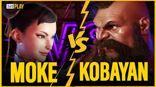 SF6 ▰ MOKE 1 RANKED Chunli vs KOBAYAN 1 RANKED ZANGIEF ▰ Street fighter 6 High Level Gameplay [upl. by Pernas]