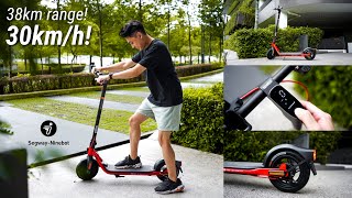 Ninebot D38U KickScooter An Affordable Long Range EScooter [upl. by Ardnasac]